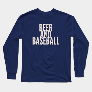 Beer And Baseball Long Sleeve T-Shirt